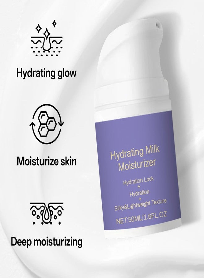 GROEI Hydrating Milk Moisturizing Cream, Moisturizer Face Cream, Deep Moisturizing, Silky Light and Non-Greasy, Vegan Plant Formula, Suitable for All Skin Types, 50ml - Image 2